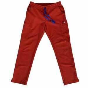 Figs Yola Skinny Scrubs Pants in Auburn
